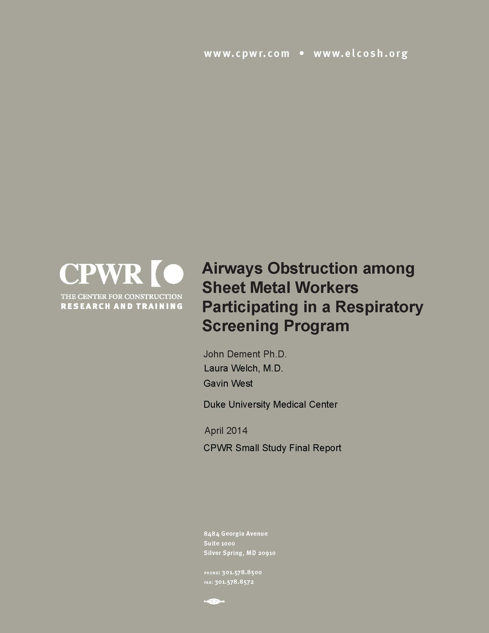 COPD report cover