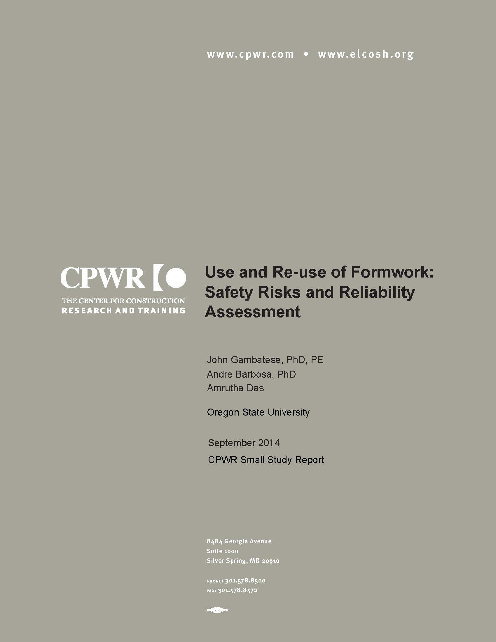 GambateseFormWorkCover GambateseFormWorkCover