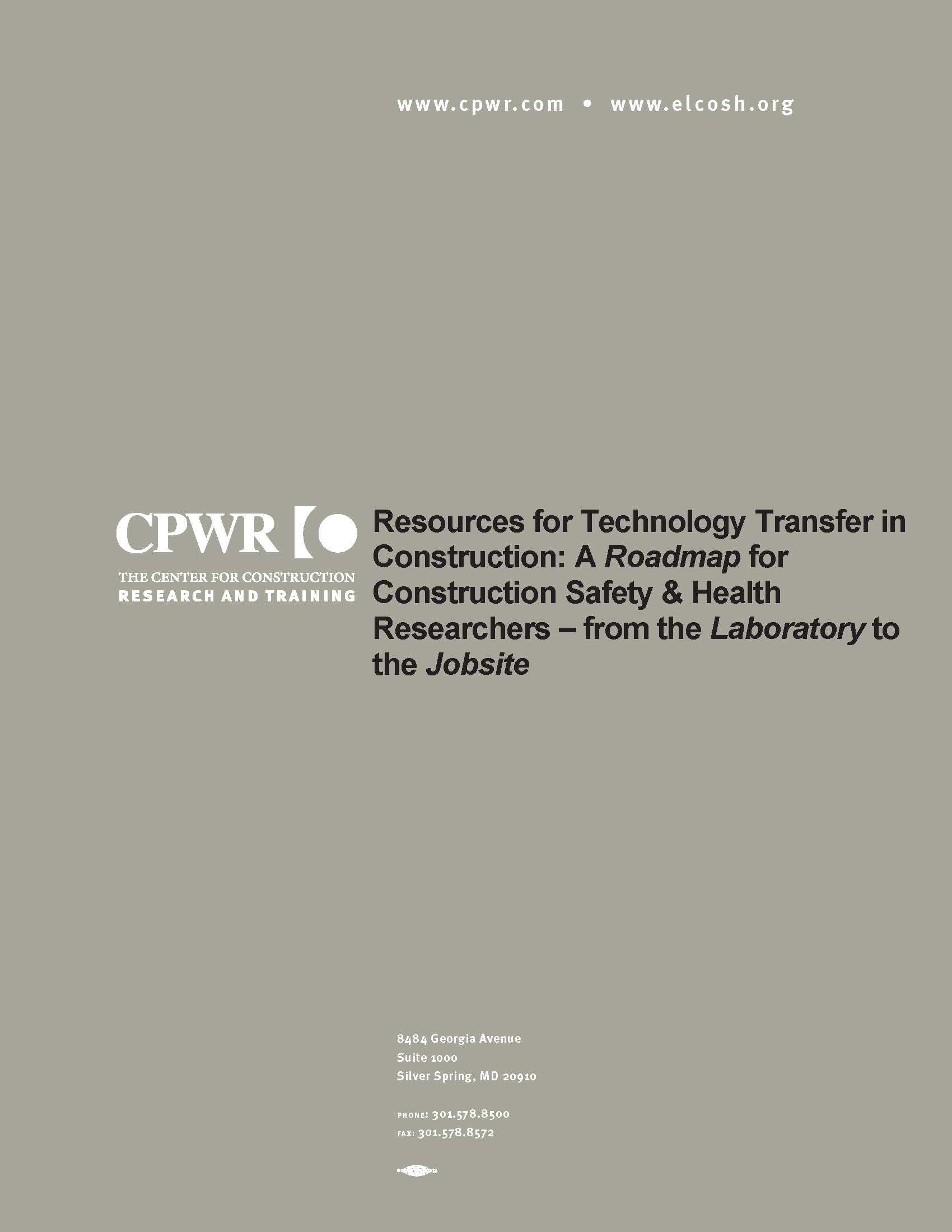 Resources for Technology Transfer in Construction