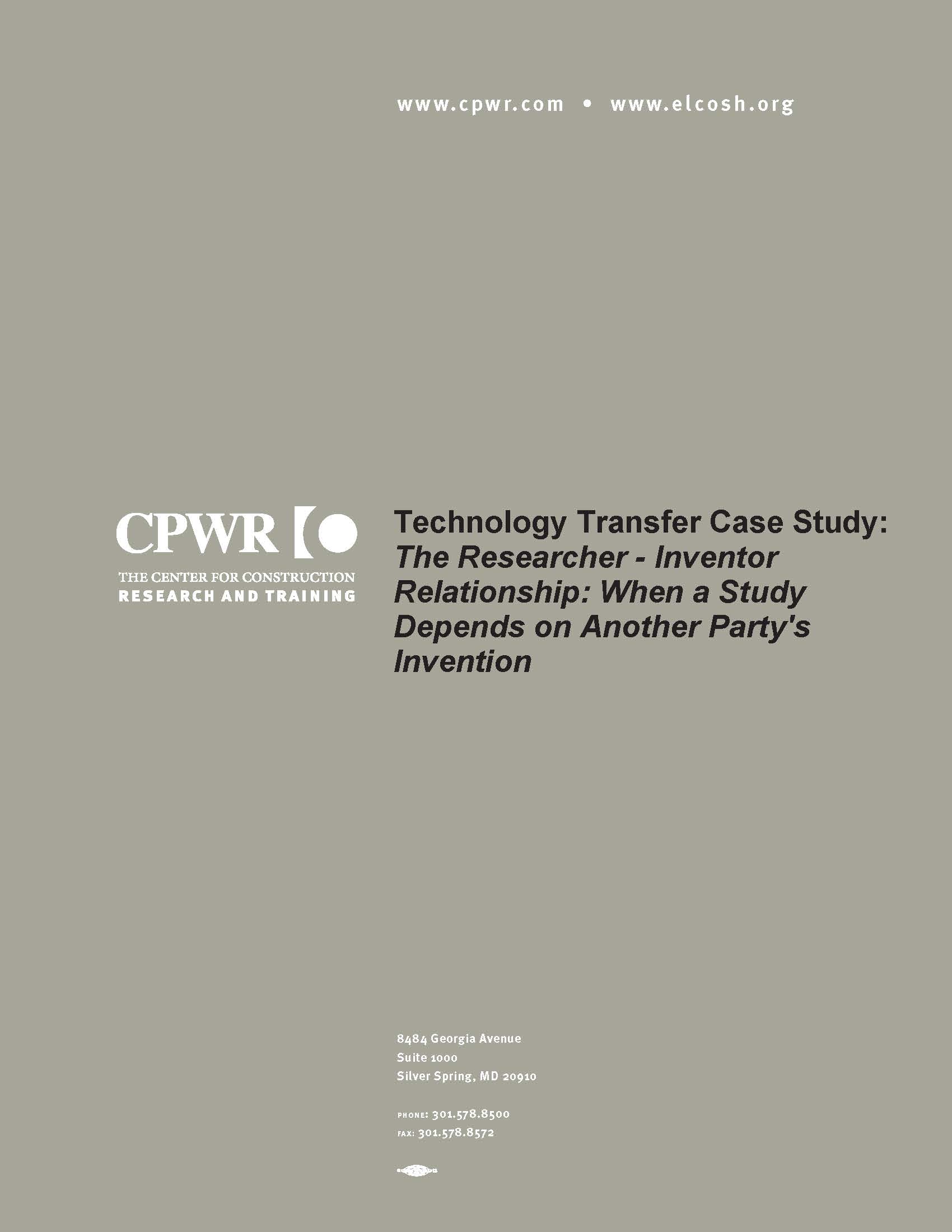 Tech Transfer Case study the Researcher-Inventor Relationship