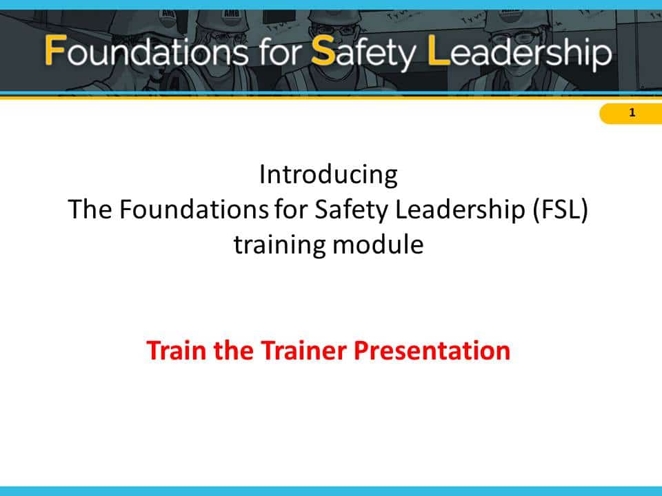 Evaluatie Etna kraai CPWR | Foundations for Safety Leadership (FSL) Train the Trainer Resource  Materials