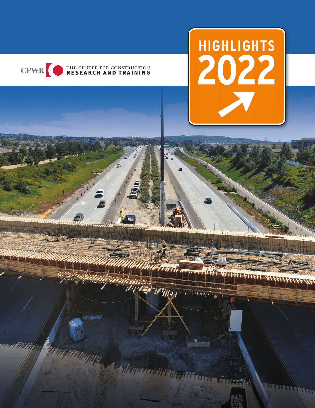cover of 2022 Highlights that shows a wide shot of a highway.