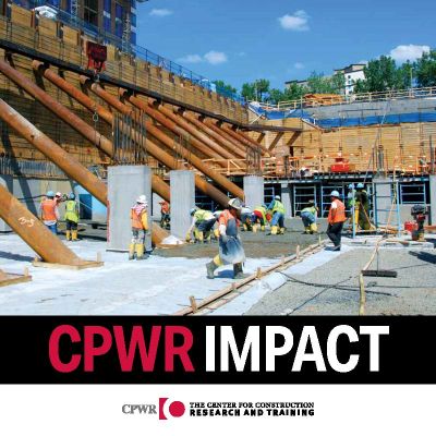 The cover of CPWR's Impact Report