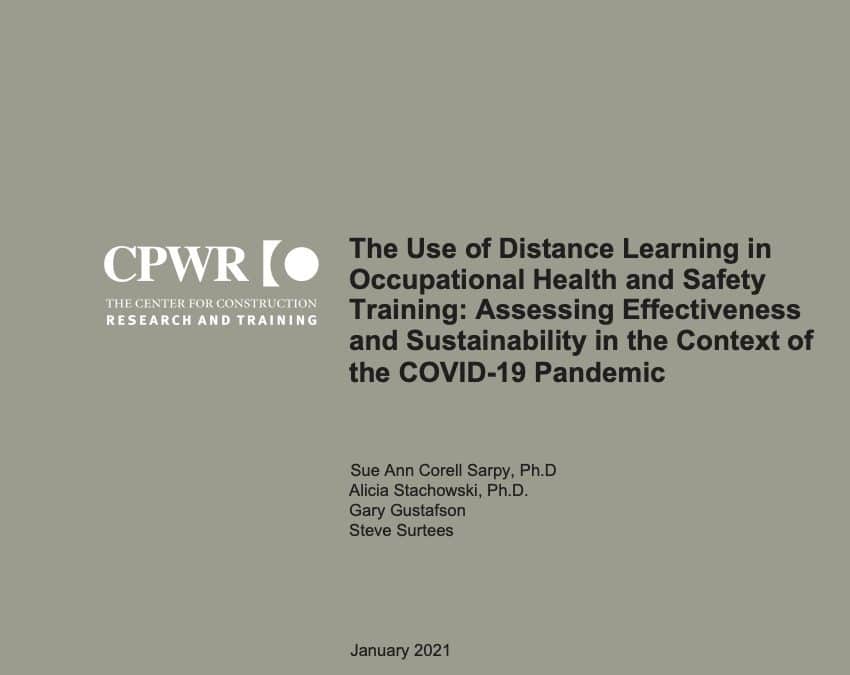 Cover of the Distance Learning Report