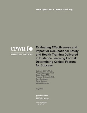 Cover of report on effectiveness of distance learning