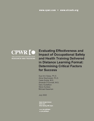 Cover of report on effectiveness of distance learning