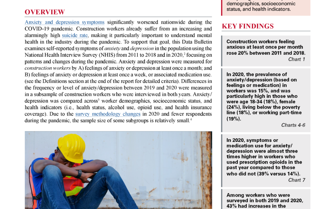cover page of January 2022 Data Bulletin