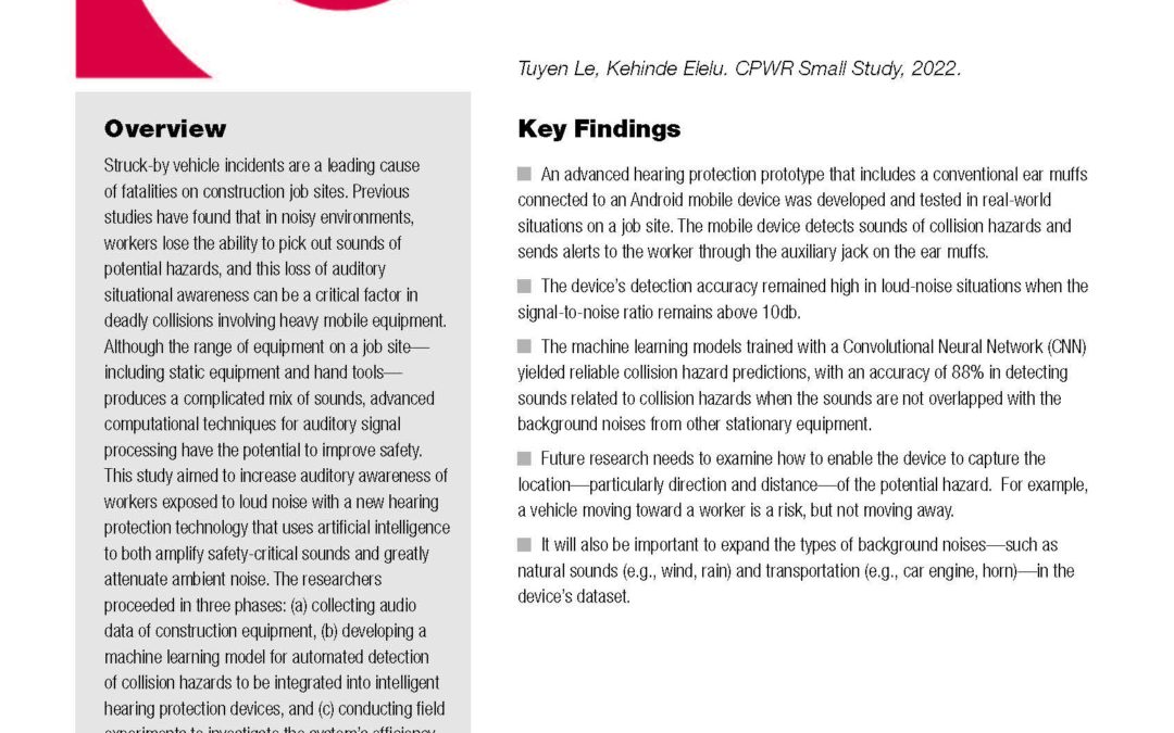 thumbnail of intelligent hearing protection Key Finding