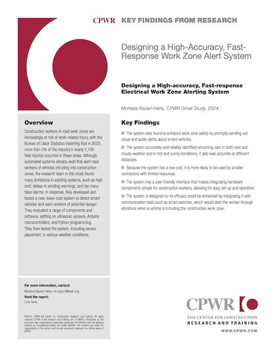 Key Finding for Small Study on automated car intrusions in work zones