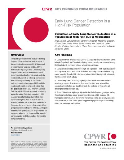 Key Finding about early lung cancer detection