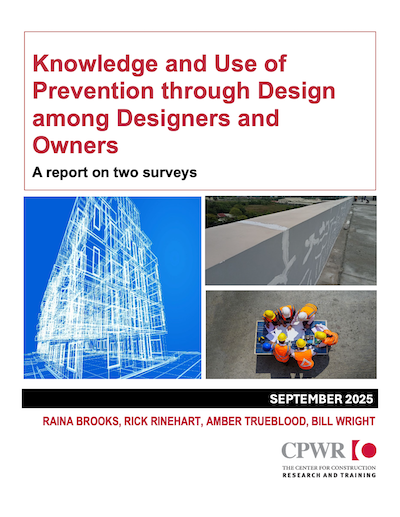 Knowledge and Use of Prevention through Design among Designers and Own... Cover of report on designers' and owners' views of PtD.