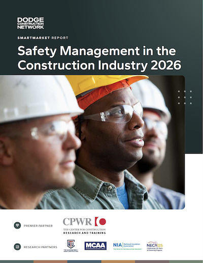 Cover of the 2026 Safety Management in Construction SmartMarket report